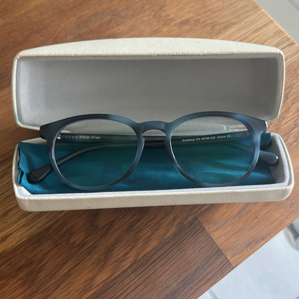 Felix Gray Roebling Bluelight Glasses in Midnight Surf